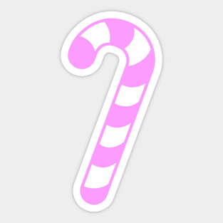 LARGE PINK CANDY CANE - CUTE CHRISTMAS DESIGN Sticker